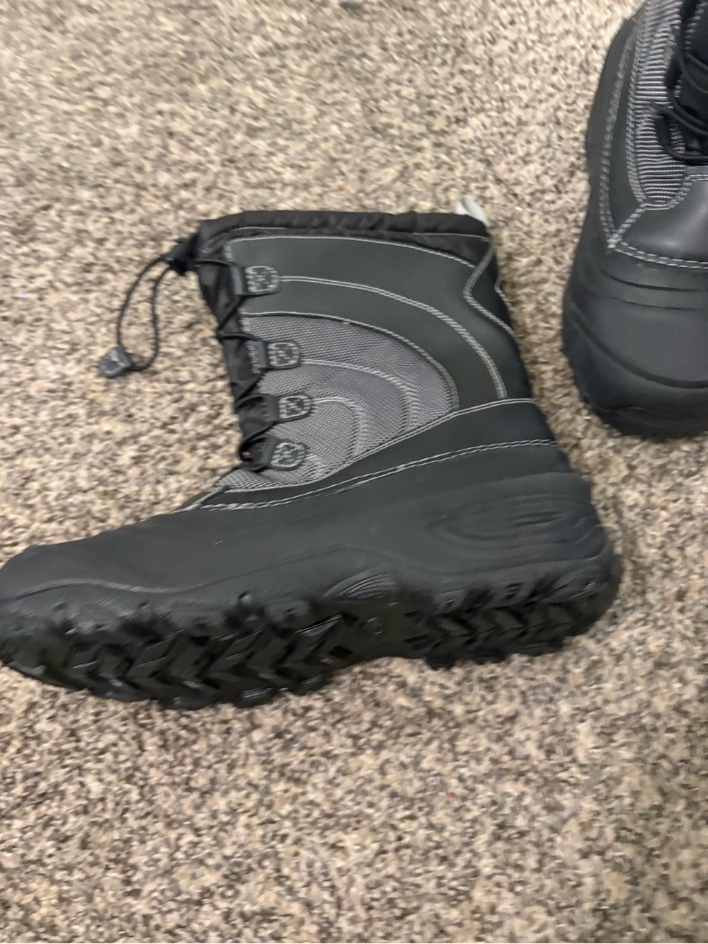The North Face Kids Black & Gray Snow Boots